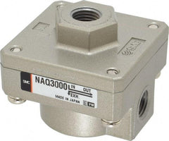 SMC PNEUMATICS - 1/4" NPTF Quick Exhaust Valve - 7 to 150 psi - Exact Tool & Supply