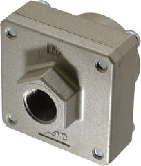 SMC PNEUMATICS - 3/8" NPTF Quick Exhaust Valve - 7 to 150 psi - Exact Tool & Supply
