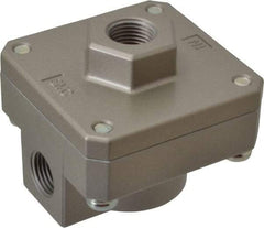 SMC PNEUMATICS - 1/2" NPTF Quick Exhaust Valve - 7 to 150 psi - Exact Tool & Supply