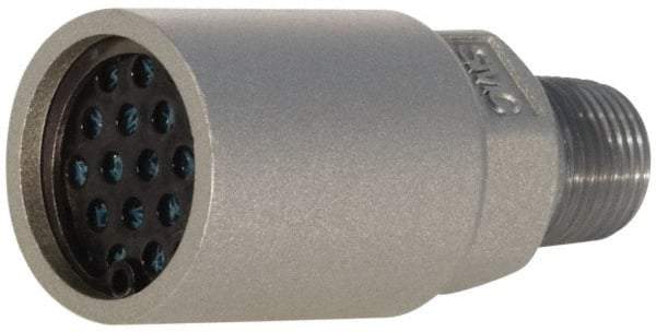 SMC PNEUMATICS - 1 NPT, 3.84" OAL, Muffler - 150 Max psi, 19 Decibel Rating - Exact Tool & Supply