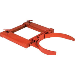 Wesco Industrial Products - 1,500 Lb Load Capacity, 55 Gal Drum Grab - 28" Wide x 4-3/4" High, Steel Wheels - Exact Tool & Supply