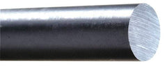 Made in USA - 2' Long, 5" Diam, Acetal Plastic Rod - Natural (Color) - Exact Tool & Supply