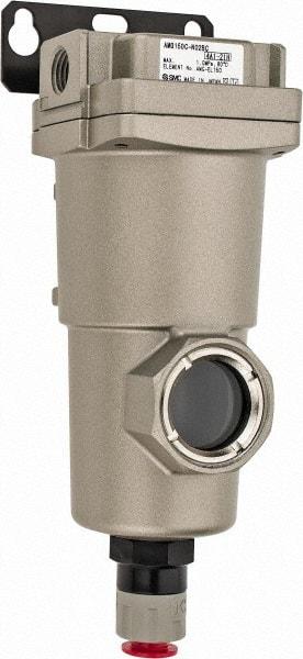 SMC PNEUMATICS - 1/4" NPT Pipe, 10.5 CFM Refrigerated Air Dryer - 2.2 kw, 6-11/32" Long, Closed Auto Drain - Exact Tool & Supply