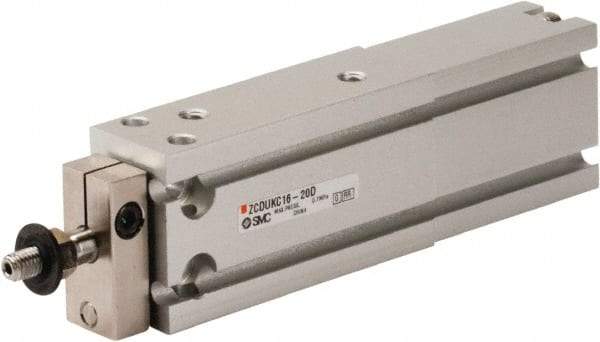 SMC PNEUMATICS - 16mm Bore x 20mm Stroke Vacuum Cylinder - 85 psi, 125.5mm OAL - Exact Tool & Supply