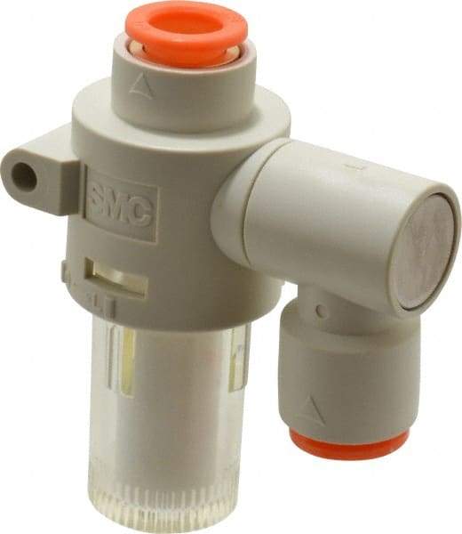 SMC PNEUMATICS - 3/8" Vacuum Suction Filter - 2.7 SCFM - Exact Tool & Supply