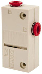SMC PNEUMATICS - 0.7mm Nozzle High Suction Flow Vacuum Ejector Valve - 1/4" Tube Outside Diam Supply Port x 1/4" Tube Outside Diam Vacuum Port, 14 psi Pressure, 0.71 CFM Air Consumption & 0.71 CFM Max Suction Flow - Exact Tool & Supply