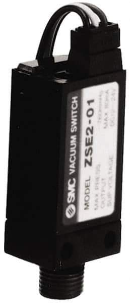 SMC PNEUMATICS - PNP Solid State Vacuum Switch - 1/8" NPT Inlet - Exact Tool & Supply