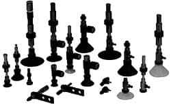 SMC PNEUMATICS - M8x1 Male Port, 20" Pad Diam, Flat, Vertical Vacuum Pad - Silicone - Exact Tool & Supply