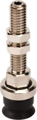 SMC PNEUMATICS - M6x1 Male Port, 10" Pad Diam, Flat w/Rib, Vertical Vacuum Pad - NBR - Exact Tool & Supply