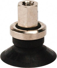 SMC PNEUMATICS - M5x0.8 Female Port, 20" Pad Diam, Flat, Vertical Vacuum Pad - NBR - Exact Tool & Supply