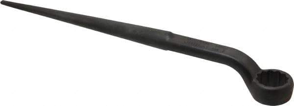 Proto - 1-1/8" 12 Point Spud Handle Box Wrench - Single End, 1-45/64" Head Diam x 13/16" Head Thickness, 15" OAL, Steel, Black Finish - Exact Tool & Supply