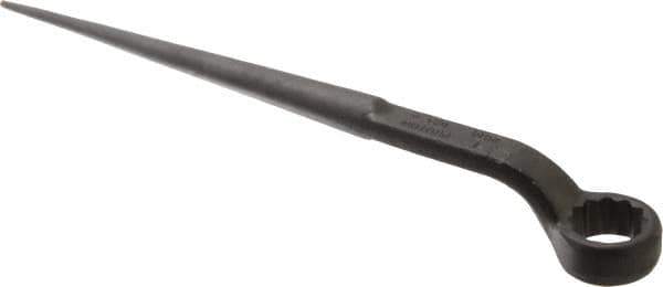 Proto - 1" 12 Point Spud Handle Box Wrench - Single End, 1-9/16" Head Diam x 11/16" Head Thickness, 12" OAL, Steel, Black Finish - Exact Tool & Supply