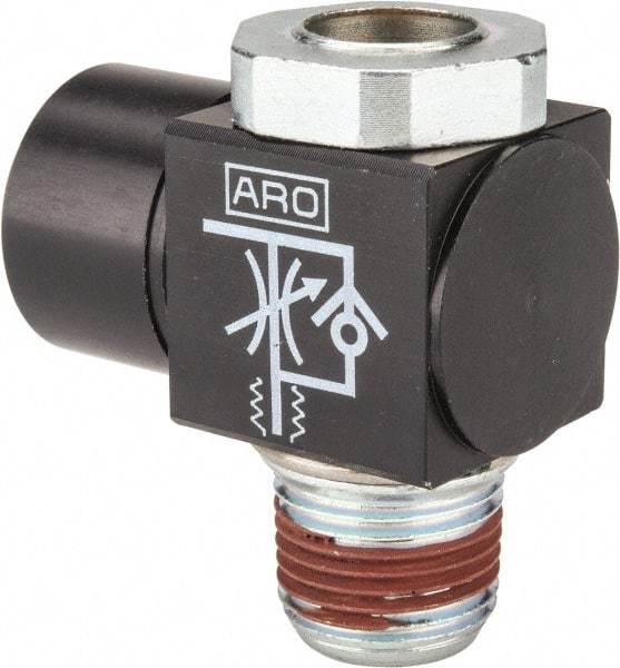 ARO/Ingersoll-Rand - 3/8" NPT Right Angle Flow Control Valve - Exact Tool & Supply