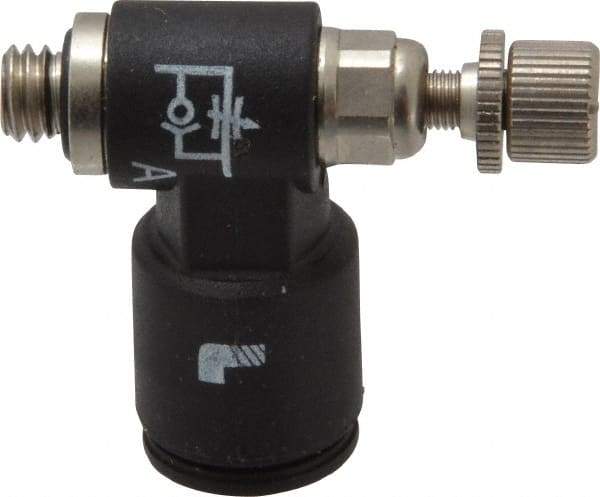 Legris - 10-32 Male NPT x 1/4" Tube OD Miniature Exhaust Valve - Exact Tool & Supply