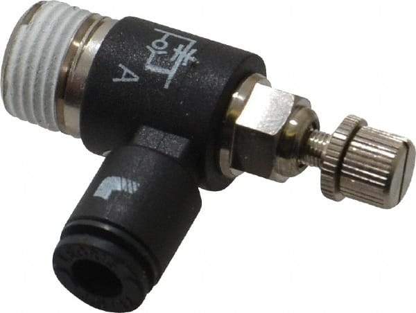 Legris - 1/8 Male NPT x 5/32" Tube OD Miniature Exhaust Valve - Exact Tool & Supply