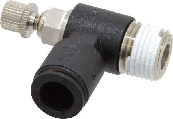 Legris - 1/8 Male NPT x 1/4" Tube OD Miniature Exhaust Valve - Exact Tool & Supply