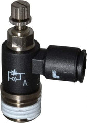Legris - 1/4 Male NPT x 1/4" Tube OD Miniature Exhaust Valve - Exact Tool & Supply