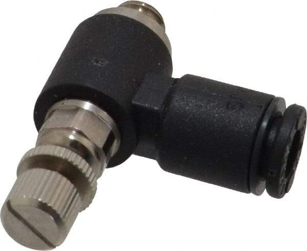 Legris - M5 BSPP x 4mm Tube OD Miniature Exhaust Valve - Exact Tool & Supply