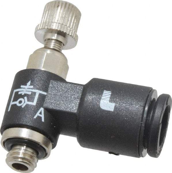 Legris - M5 BSPP x 6mm Tube OD Miniature Exhaust Valve - Exact Tool & Supply