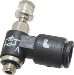 Legris - M5 BSPP x 6mm Tube OD Miniature Exhaust Valve - Exact Tool & Supply