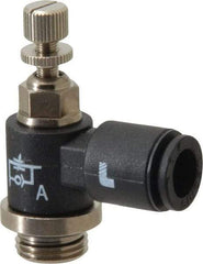 Legris - 1/8 BSPP x 6mm Tube OD Miniature Exhaust Valve - Exact Tool & Supply