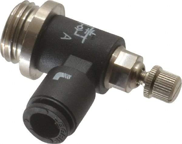 Legris - 1/4 BSPP x 6mm Tube OD Miniature Exhaust Valve - Exact Tool & Supply