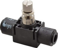 Legris - 3/8" Tube OD Inline Flow Control Valve - Exact Tool & Supply