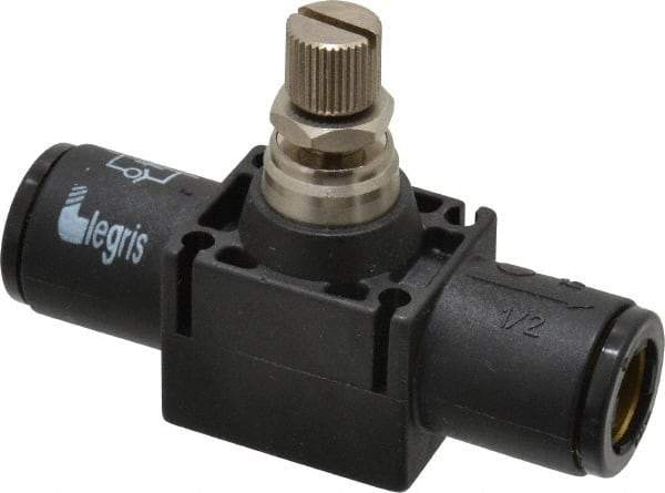 Legris - 1/2" Tube OD Inline Flow Control Valve - Exact Tool & Supply