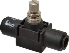 Legris - 12mm Tube OD Inline Flow Control Valve - Exact Tool & Supply