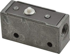 Mead - 3 Way Pilot Air Valve - 1/8" NPT Inlet, Pin Plunger - Exact Tool & Supply