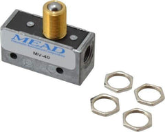 Mead - 3 Way Pilot Air Valve - 1/8" NPT Inlet, Ball Roller - Exact Tool & Supply