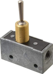 Mead - 3 Way Pilot Air Valve - 1/8" NPT Inlet, Flip Toggle - Exact Tool & Supply