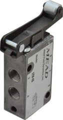 Mead - 4 Way Control Light Touch Valve - 1/8" NPT Inlet, Roller Leaf - Exact Tool & Supply