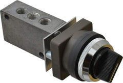 Mead - 4 Way Control Light Touch Valve - 1/8" NPT Inlet, Two Position - Exact Tool & Supply