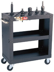 Huot - 15 Tool Capacity, HSK100A Taper Size SpeedyScoot CNC Tool Cart - Exact Tool & Supply