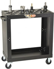 Huot - 24 Tool Capacity, 40 Taper Size SpeedyScoot CNC Tool Cart - Exact Tool & Supply