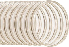Hi-Tech Duravent - 12" ID, 6 Hg Vac Rating, 5 psi, Polyurethane Vacuum & Duct Hose - 25' Long, Clear, 7" Bend Radius, -20 to 180°F - Exact Tool & Supply