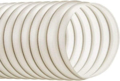 Hi-Tech Duravent - 5" ID, 17 Hg Vac Rating, 16 psi, Polyurethane Vacuum & Duct Hose - 50' Long, Black, 3-1/2" Bend Radius, -65 to 200°F - Exact Tool & Supply