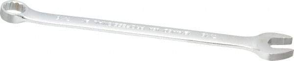 Proto - 7/16" 6 Point Combination Wrench - 15° Head Angle, 7" OAL, Steel, Satin Finish - Exact Tool & Supply