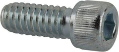 Value Collection - 1/4-20 UNC Hex Socket Drive, Socket Cap Screw - Alloy Steel, Zinc-Plated Finish, Fully Threaded, 5/8" Length Under Head - Exact Tool & Supply