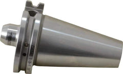 Accupro - CAT40 Taper Shank 1/8" Hole End Mill Holder/Adapter - 5/8" Nose Diam, 1.35" Projection, 5/8-11 Drawbar, Through-Spindle & DIN Flange Coolant - Exact Tool & Supply