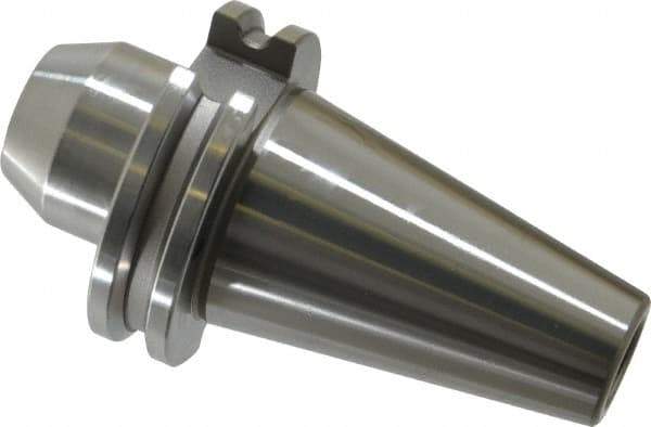 Accupro - CAT40 Taper Shank 1/2" Hole End Mill Holder/Adapter - 35mm Nose Diam, 1.75" Projection, 5/8-11 Drawbar, Through-Spindle & DIN Flange Coolant - Exact Tool & Supply