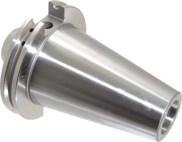 Accupro - CAT50 Taper Shank 5/8" Hole End Mill Holder/Adapter - 1-21/32" Nose Diam, 1.75" Projection, 1-8 Drawbar, Through-Spindle & DIN Flange Coolant - Exact Tool & Supply
