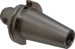 Accupro - CAT50 Taper Shank 5/8" Hole End Mill Holder/Adapter - 1-21/32" Nose Diam, 3" Projection, 1-8 Drawbar, Through-Spindle & DIN Flange Coolant - Exact Tool & Supply