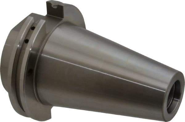 Accupro - CAT50 Taper Shank 3/4" Hole End Mill Holder/Adapter - 48mm Nose Diam, 1.75" Projection, 1-8 Drawbar, Through-Spindle & DIN Flange Coolant - Exact Tool & Supply