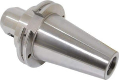 Accupro - CAT50 Taper Shank 3/4" Hole End Mill Holder/Adapter - 48mm Nose Diam, 3" Projection, Through-Spindle & DIN Flange Coolant - Exact Tool & Supply