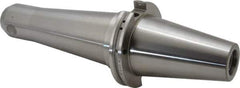 Accupro - CAT50 Taper Shank 3/4" Hole End Mill Holder/Adapter - 48mm Nose Diam, 8" Projection, Through-Spindle & DIN Flange Coolant - Exact Tool & Supply