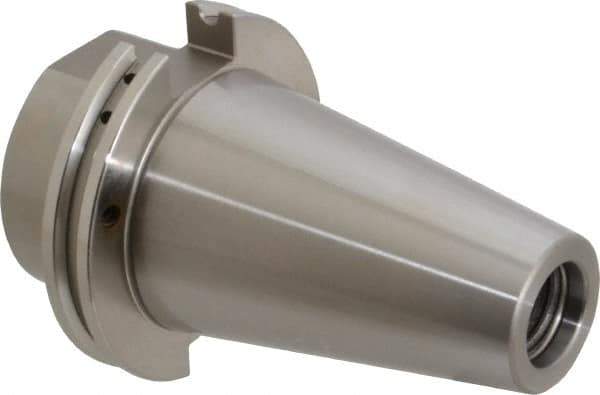 Accupro - CAT50 Taper Shank 7/8" Hole End Mill Holder/Adapter - 2" Nose Diam, 1.75" Projection, 1-8 Drawbar, Through-Spindle & DIN Flange Coolant - Exact Tool & Supply