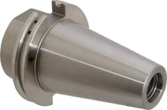 Accupro - CAT50 Taper Shank 7/8" Hole End Mill Holder/Adapter - 2" Nose Diam, 1.75" Projection, 1-8 Drawbar, Through-Spindle & DIN Flange Coolant - Exact Tool & Supply