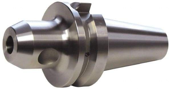 Accupro - BT50 Taper Shank 1" Hole End Mill Holder/Adapter - 2-23/64" Nose Diam, 4" Projection, Through-Spindle & DIN Flange Coolant - Exact Tool & Supply